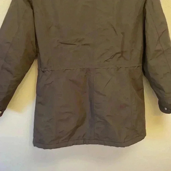 LANDS’ END Women’s Lined Coat w/ Fur Collar - Picture 9 of 12